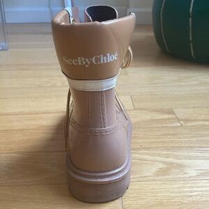 See By Chloe Tan Ankle Rain Boots